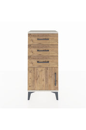 Arges Komodin 3 Çekmeceli Tek Kapaklı 44x30x96 Aytaşı-Çam