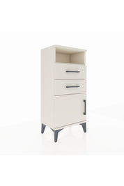 Arges Komodin Tek Raflı 2 Çekmeceli Tek Kapaklı 44x30x96 Aytaşı-Aytaşı