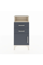 Arges Komodin Tek Raflı 2 Çekmeceli Tek Kapaklı 44x30x96 Aytaşı-Antrasit