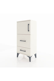 Arges Komodin Tek Raflı 2 Çekmeceli Tek Kapaklı 44x30x96 Aytaşı-Aytaşı