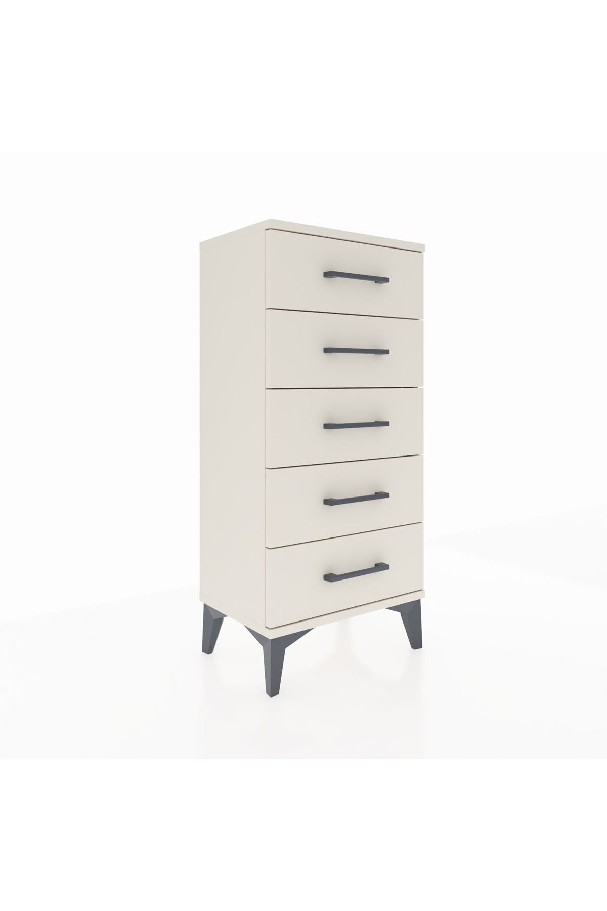 Arges Komodin 5 Çekmeceli 44x30x96 Aytaşı-Aytaşı