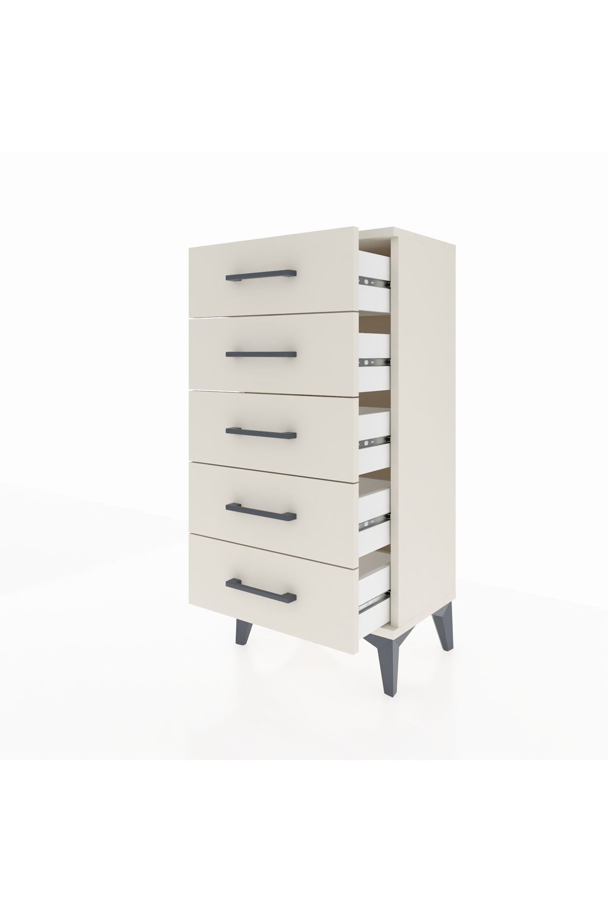 Arges Komodin 5 Çekmeceli 44x30x96 Aytaşı-Aytaşı