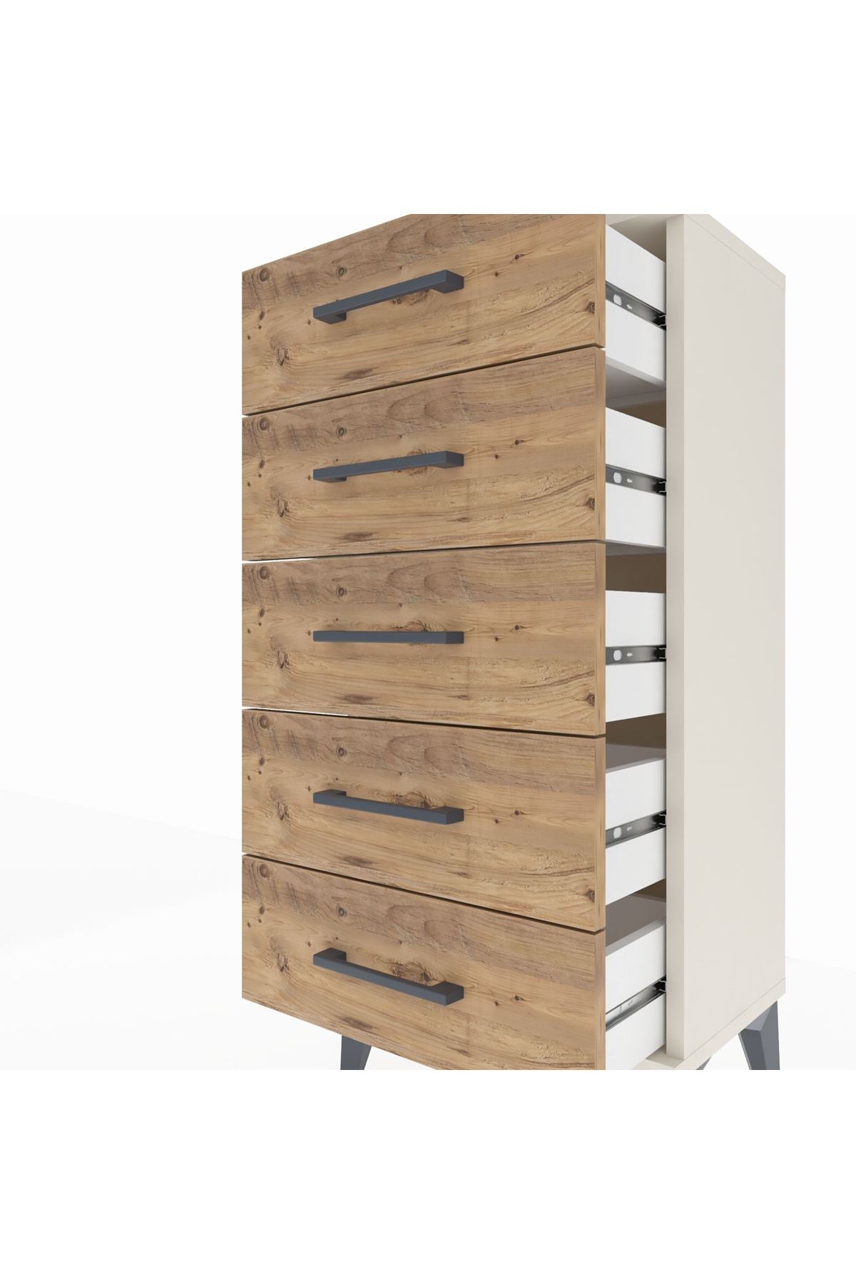 Arges Komodin 5 Çekmeceli 44x30x96 Aytaşı-Çam