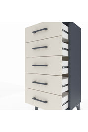 Arges Komodin 5 Çekmeceli 44x30x96 Antrasit-Aytaşı