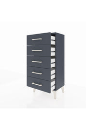 Arges Komodin 5 Çekmeceli 44x30x96 Antrasit-Antrasit