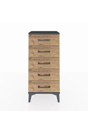 Arges Komodin 5 Çekmeceli 44x30x96 Antrasit-Çam