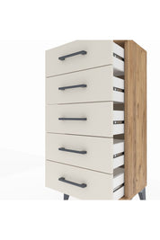 Arges Komodin 5 Çekmeceli 44x30x96 Çam-Aytaşı