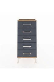 Arges Komodin 5 Çekmeceli 44x30x96 Çam-Antrasit