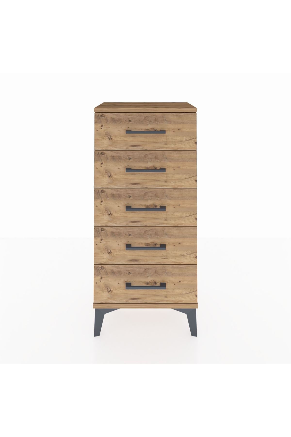 Arges Komodin 5 Çekmeceli 44x30x96 Çam-Çam