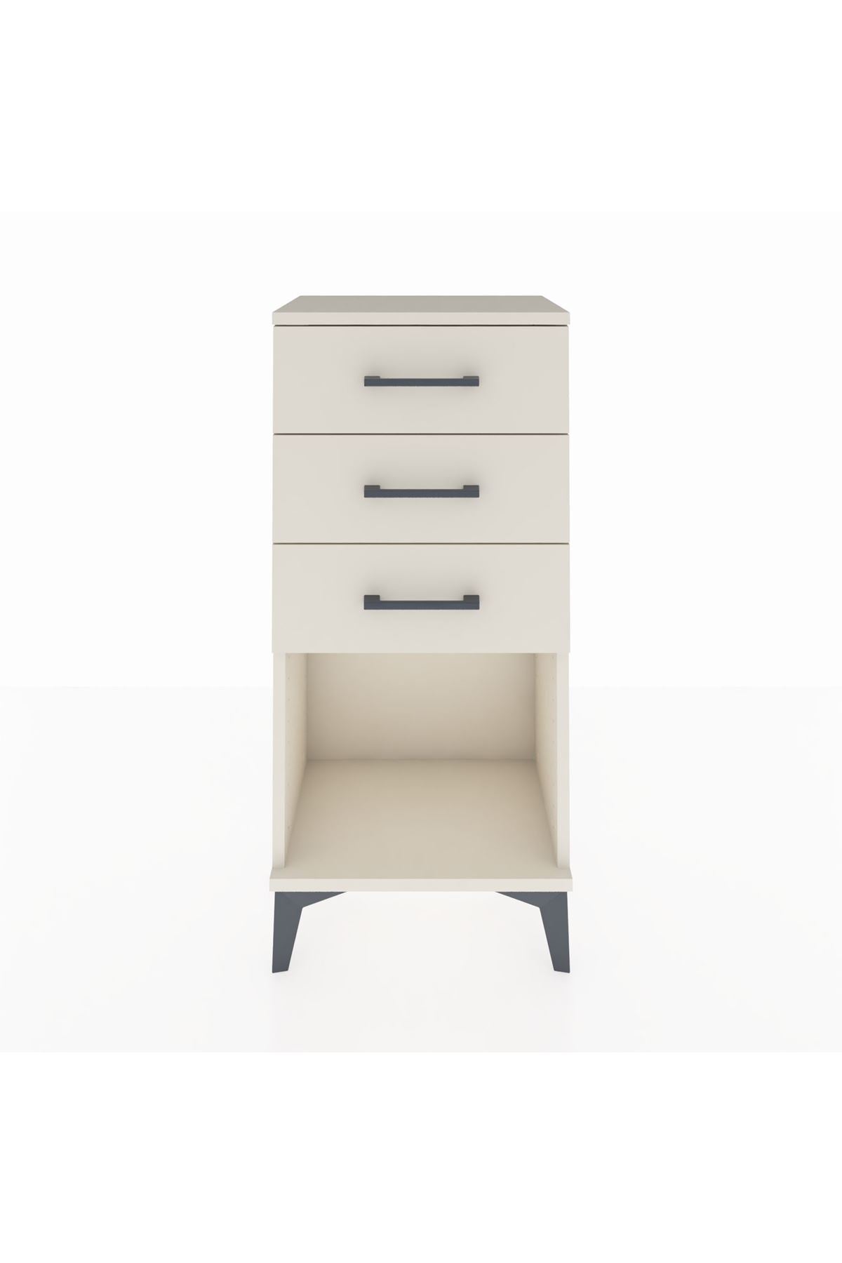 Arges Komodin 3 Çekmeceli 44x30x96 Aytaşı-Aytaşı