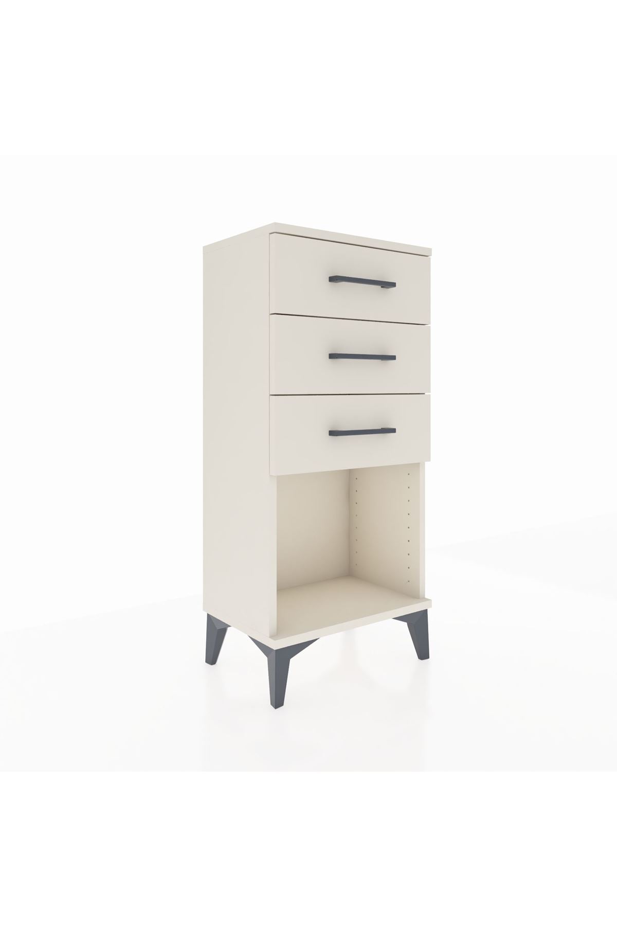 Arges Komodin 3 Çekmeceli 44x30x96 Aytaşı-Aytaşı