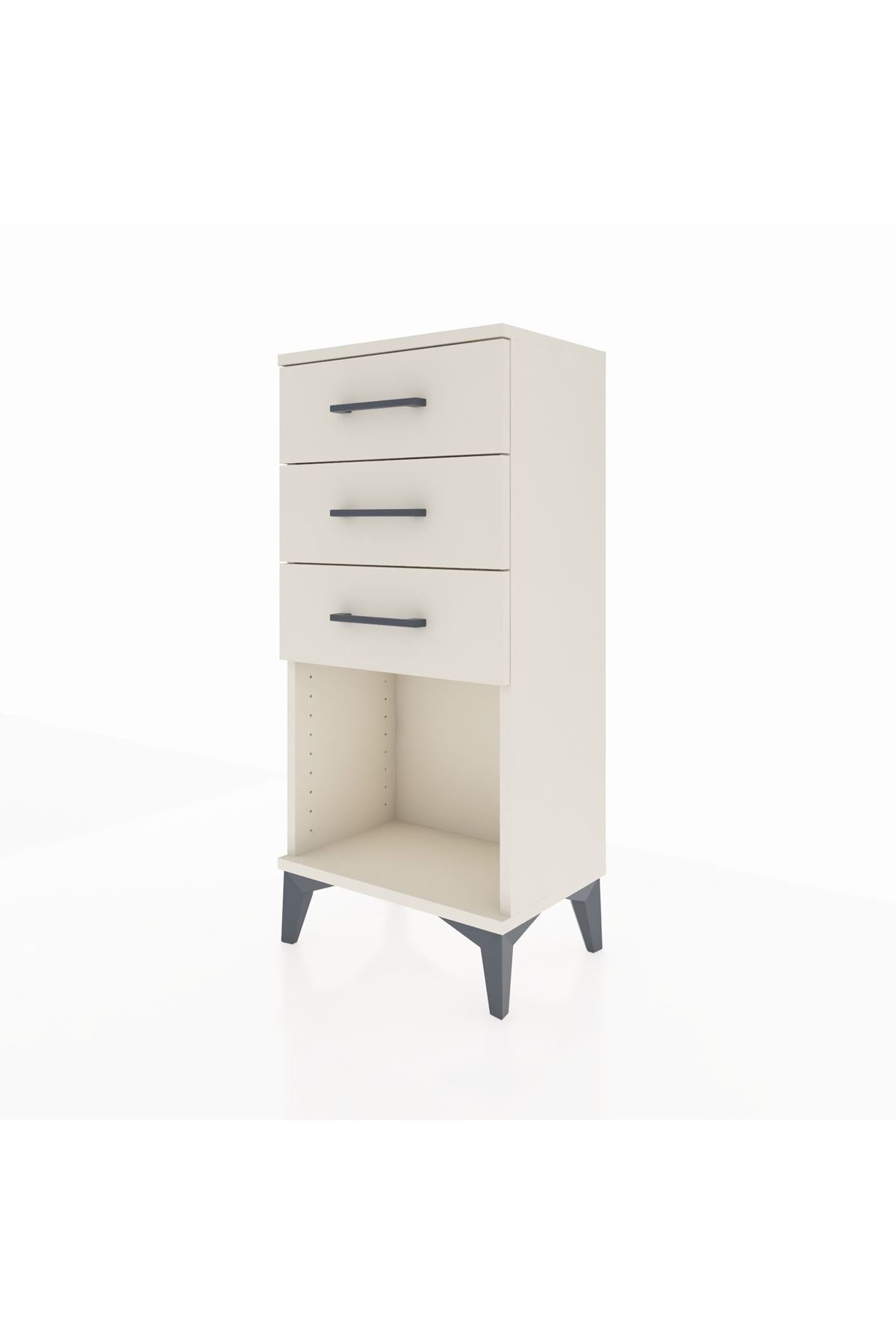 Arges Komodin 3 Çekmeceli 44x30x96 Aytaşı-Aytaşı