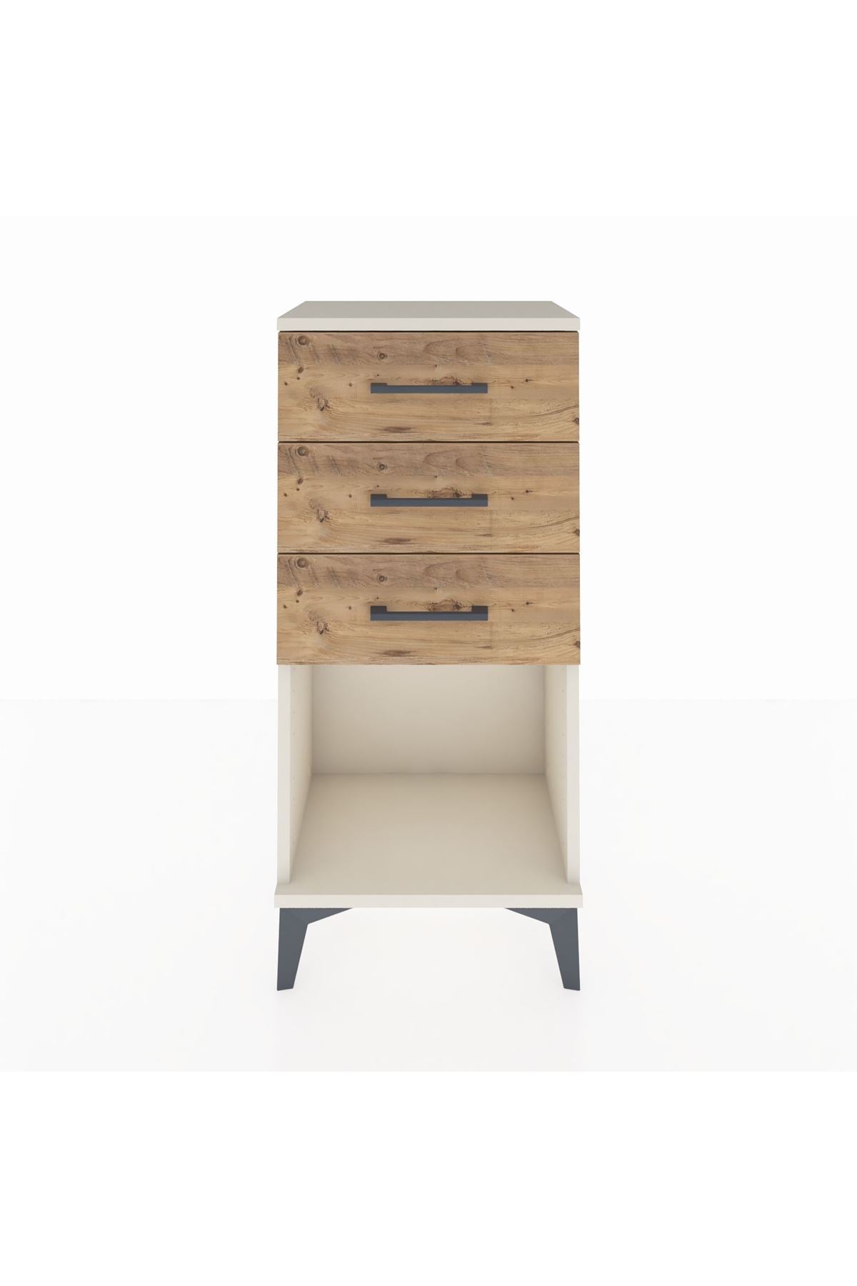 Arges Komodin 3 Çekmeceli 44x30x96 Aytaşı-Çam