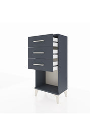 Arges Komodin 3 Çekmeceli 44x30x96 Antrasit-Antrasit