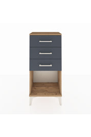 Arges Komodin 3 Çekmeceli 44x30x96 Çam-Antrasit