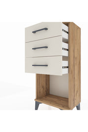 Arges Komodin 3 Çekmeceli 44x30x96 Çam-Aytaşı