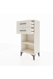 Arges Komodin Tek Raflı 2 Çekmeceli 44x30x96 Aytaşı-Aytaşı