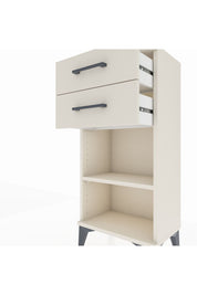 Arges Komodin Tek Raflı 2 Çekmeceli 44x30x96 Aytaşı-Aytaşı