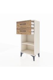 Arges Komodin Tek Raflı 2 Çekmeceli 44x30x96 Aytaşı-Çam