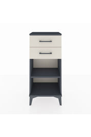 Arges Komodin Tek Raflı 2 Çekmeceli 44x30x96 Antrasit-Aytaşı