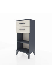 Arges Komodin Tek Raflı 2 Çekmeceli 44x30x96 Antrasit-Aytaşı