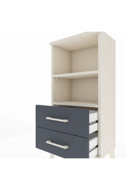 Arges Komodin 2 Raflı 2 Çekmeceli 44x30x96 Aytaşı-Antrasit