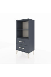 Arges Komodin 2 Raflı 2 Çekmeceli 44x30x96 Antrasit-Antrasit