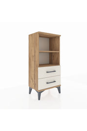 Arges Komodin 2 Raflı 2 Çekmeceli 44x30x96 Çam-Aytaşı