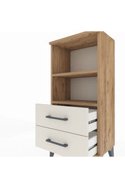 Arges Komodin 2 Raflı 2 Çekmeceli 44x30x96 Çam-Aytaşı