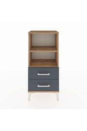 Arges Komodin 2 Raflı 2 Çekmeceli 44x30x96 Çam-Antrasit