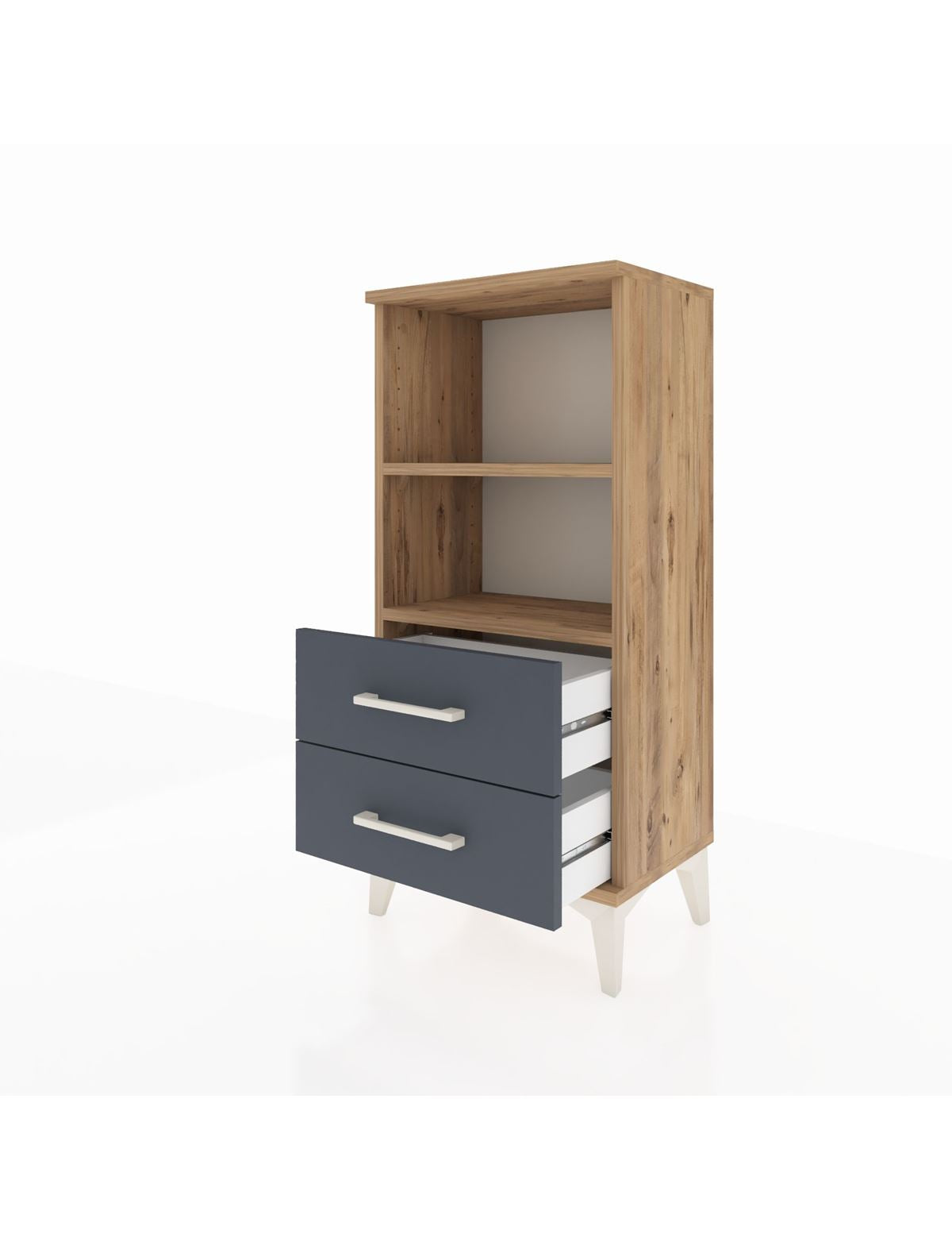 Arges Komodin 2 Raflı 2 Çekmeceli 44x30x96 - S09M004V8A