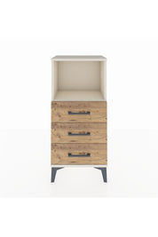 Arges Komodin Tek Raflı 3 Çekmeceli 44x30x96 Aytaşı-Çam
