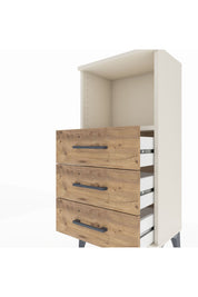 Arges Komodin Tek Raflı 3 Çekmeceli 44x30x96 Aytaşı-Çam