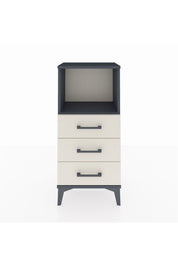 Arges Komodin Tek Raflı 3 Çekmeceli 44x30x96 Antrasit-Aytaşı