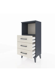 Arges Komodin Tek Raflı 3 Çekmeceli 44x30x96 Antrasit-Aytaşı