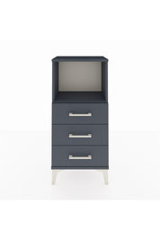 Arges Komodin Tek Raflı 3 Çekmeceli 44x30x96 Antrasit-Antrasit