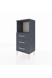 Arges Komodin Tek Raflı 3 Çekmeceli 44x30x96 Antrasit-Antrasit