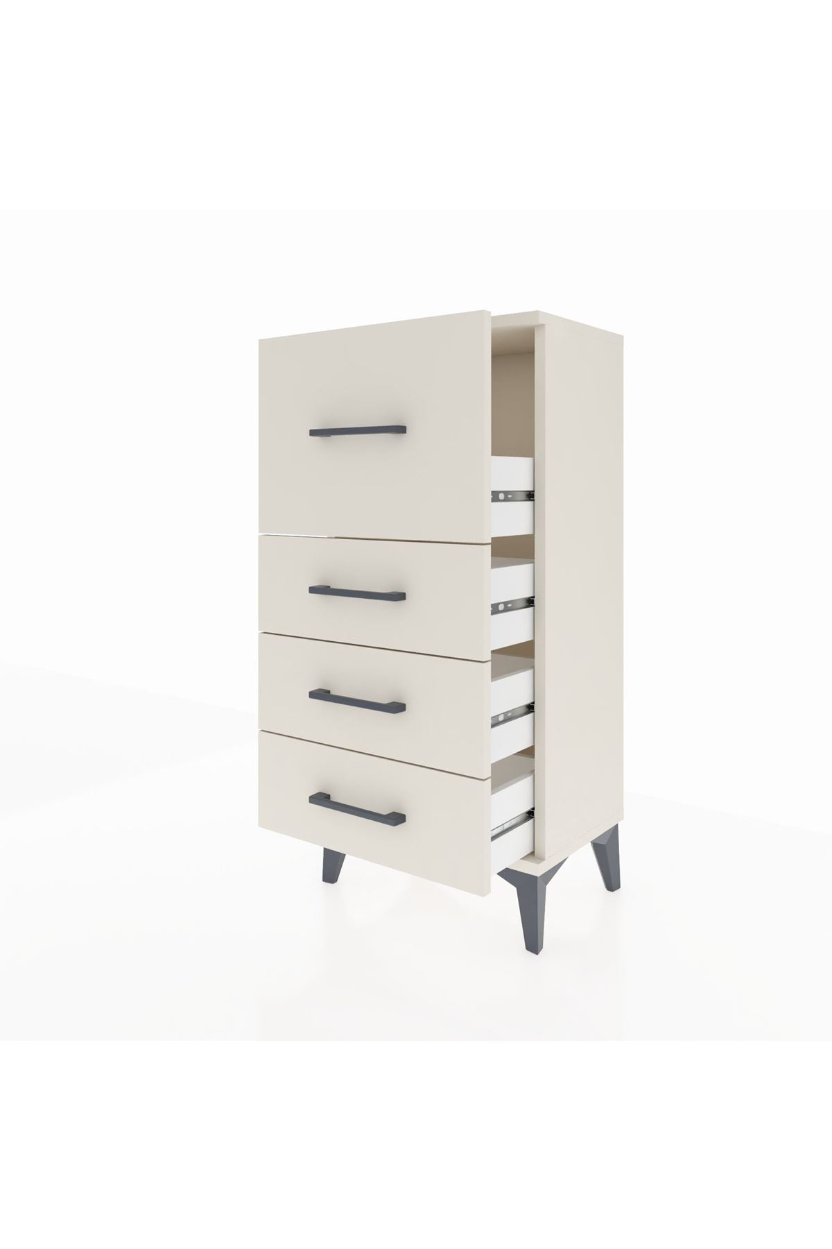 Arges Komodin 4 Çekmeceli 44x30x96 Aytaşı-Aytaşı