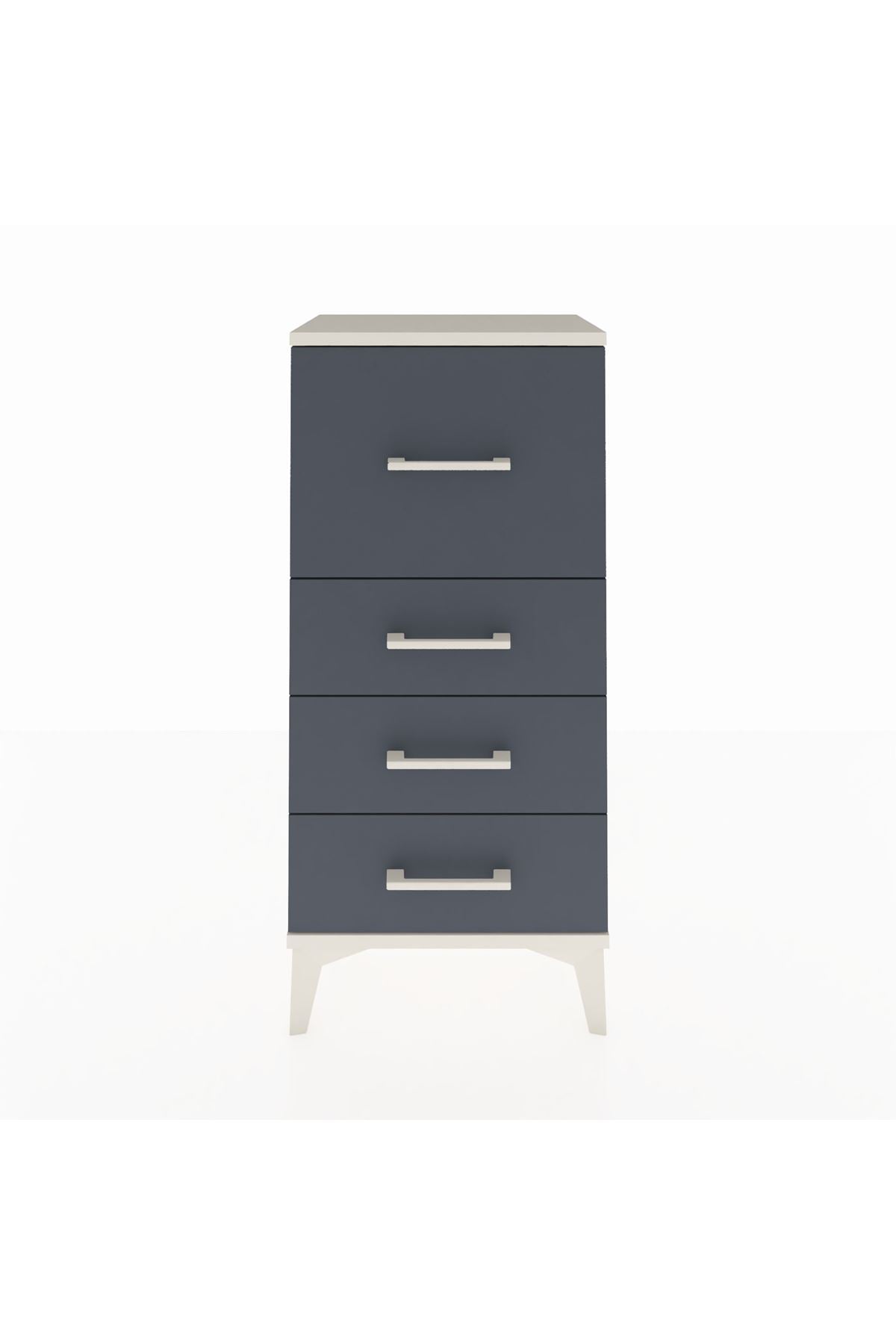 Arges Komodin 4 Çekmeceli 44x30x96 Aytaşı-Antrasit