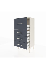 Arges Komodin 4 Çekmeceli 44x30x96 Aytaşı-Antrasit