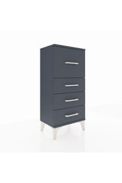 Arges Komodin 4 Çekmeceli 44x30x96 Antrasit-Antrasit