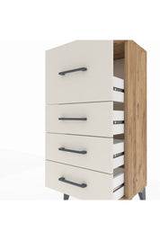 Arges Komodin 4 Çekmeceli 44x30x96 Çam-Aytaşı