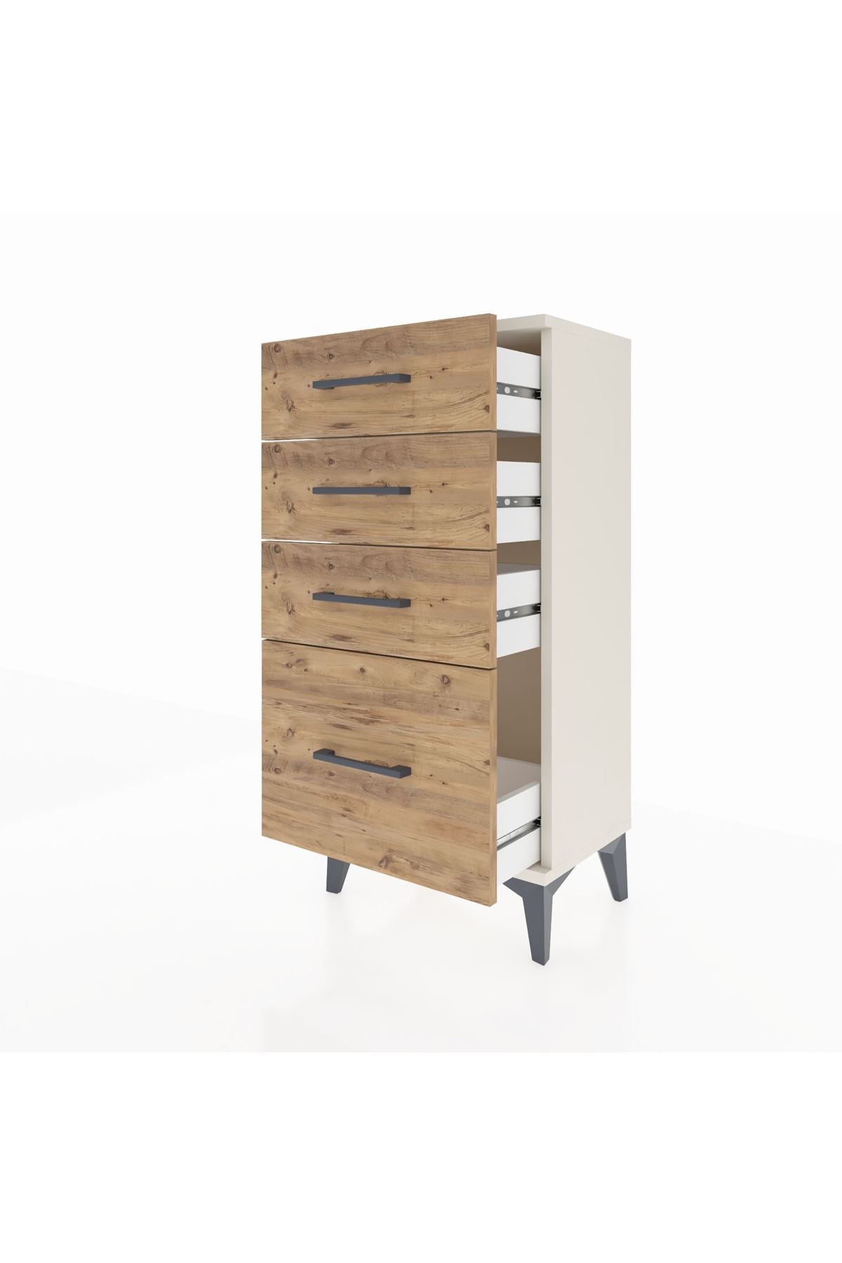 Arges Komodin 4 Çekmeceli 44x30x96 Aytaşı-Çam