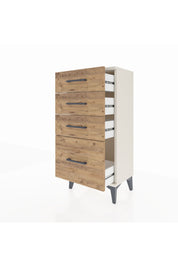 Arges Komodin 4 Çekmeceli 44x30x96 Aytaşı-Çam