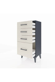 Arges Komodin 4 Çekmeceli 44x30x96 Antrasit-Aytaşı