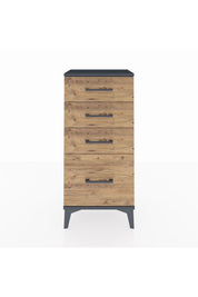 Arges Komodin 4 Çekmeceli 44x30x96 Antrasit-Çam