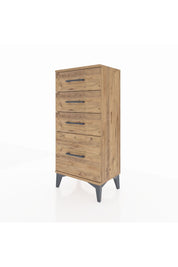 Arges Komodin 4 Çekmeceli 44x30x96 Çam-Çam