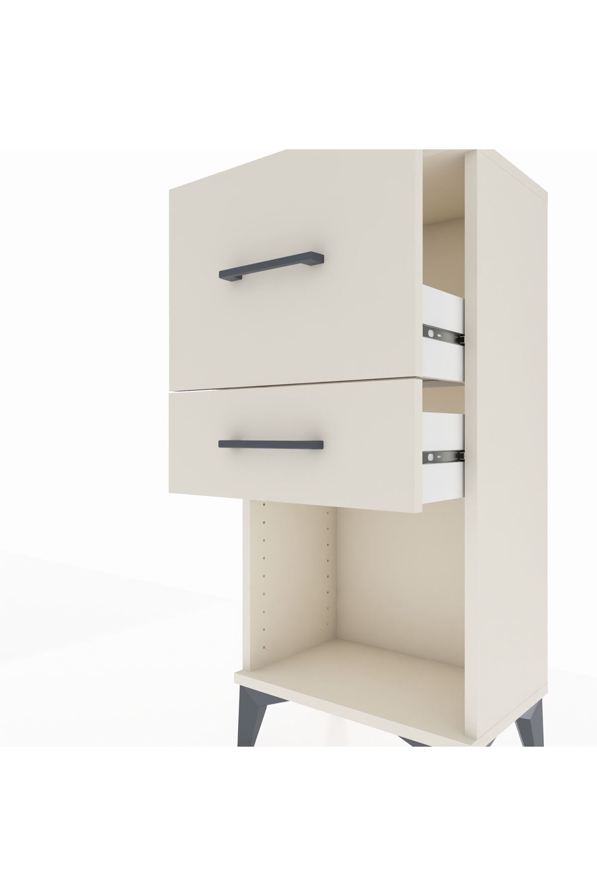 Arges Komodin 2 Çekmeceli 44x30x96 Aytaşı-Aytaşı