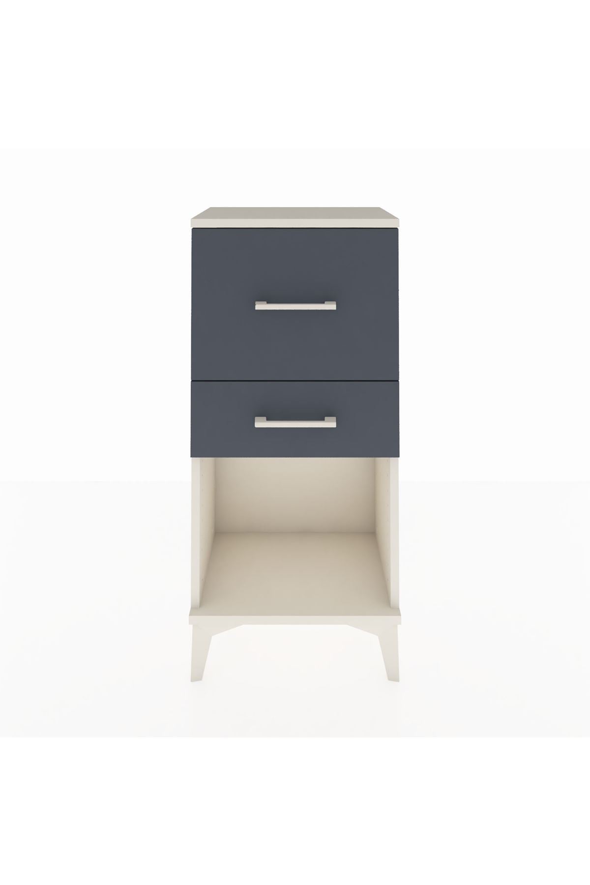 Arges Komodin 2 Çekmeceli 44x30x96 Aytaşı-Antrasit