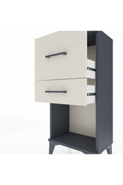 Arges Komodin 2 Çekmeceli 44x30x96 Antrasit-Aytaşı